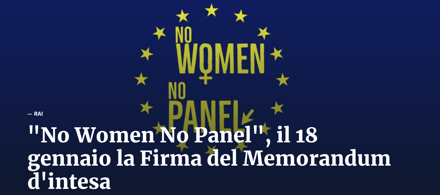 AGI DONNE - MEMORANDUM "NO WOMEN NO PANEL"